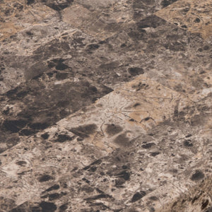 English Elm Coffee Faux Marble Coffee Table with Distressed Grey Slatted Shelf, Mid-Century Farmhouse Elegance B107P237500