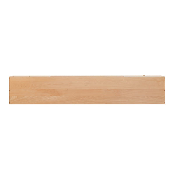 English Elm North American Solid Beech Media Console Tempered Glass Doors Two Drawers Living Room W1283130085