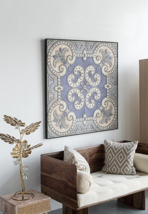 English Elm 48" Oversized Magnolia Botanical Canvas Print Moody Charcoal Gallery Wall Art W2078130262