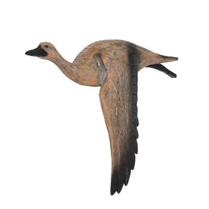 English Elm Set of 3 Sculpted Geese Wall Art Pinewood Birds Rustic Farmhouse Flying Decor W2078130257