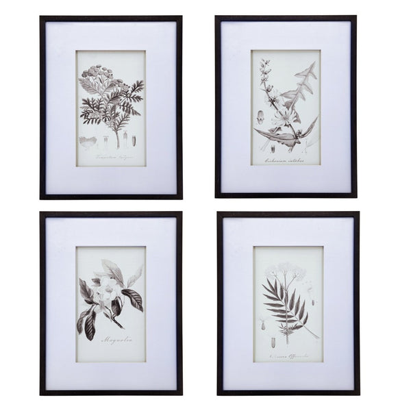 English Elm Set Of 4 Botanical Wall Art Prints – Elegant Home Decor For Living Room, Bedroom, And Hallway W2078130249-GIGA
