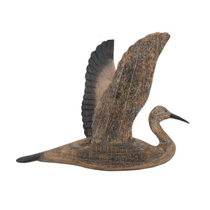 English Elm Set of 3 Sculpted Geese Wall Art Pinewood Birds Rustic Farmhouse Flying Decor W2078130257