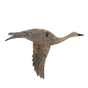 English Elm Set of 3 Sculpted Geese Wall Art Pinewood Birds Rustic Farmhouse Flying Decor W2078130257