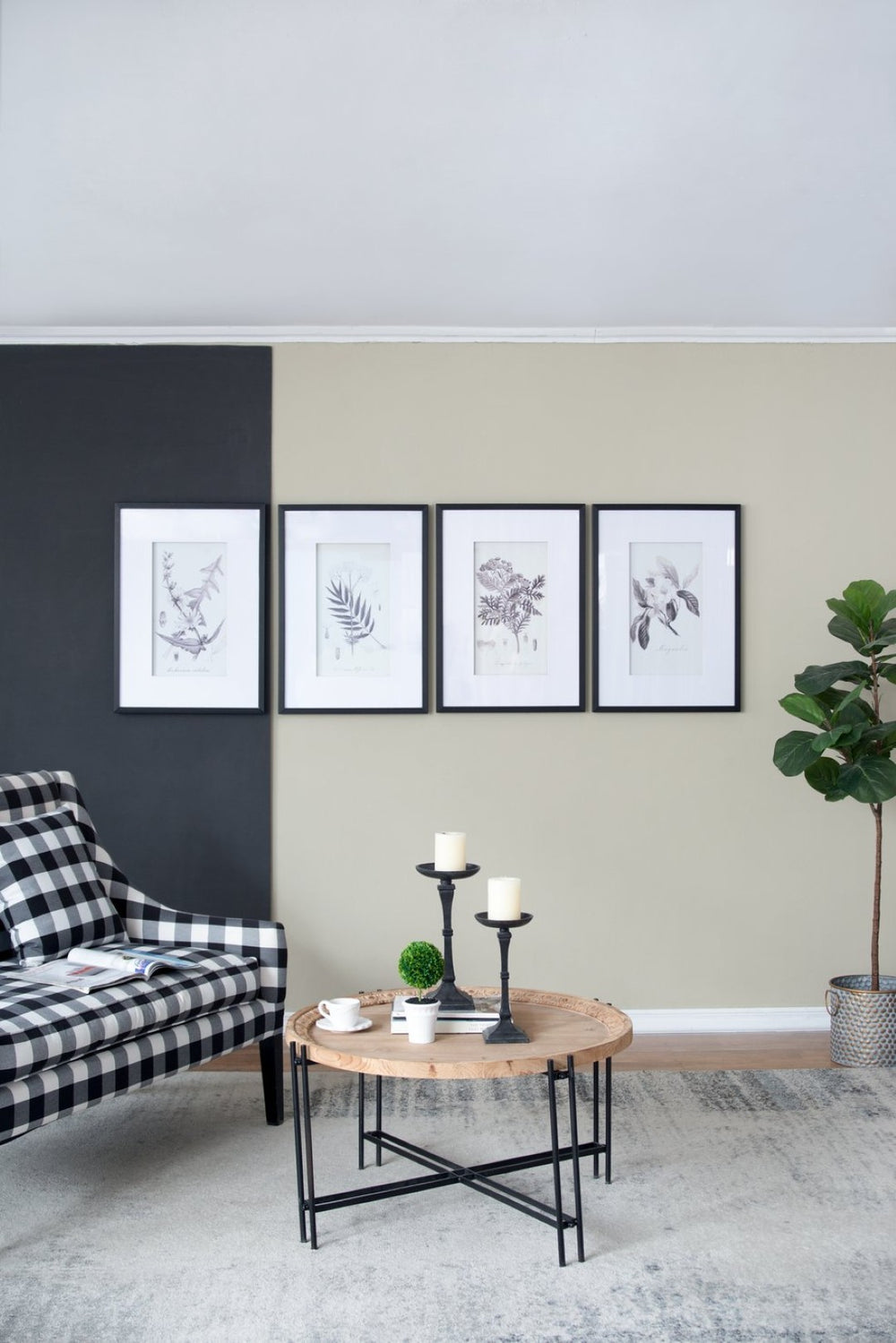 English Elm Set Of 4 Botanical Wall Art Prints – Elegant Home Decor For Living Room, Bedroom, And Hallway W2078130249-GIGA