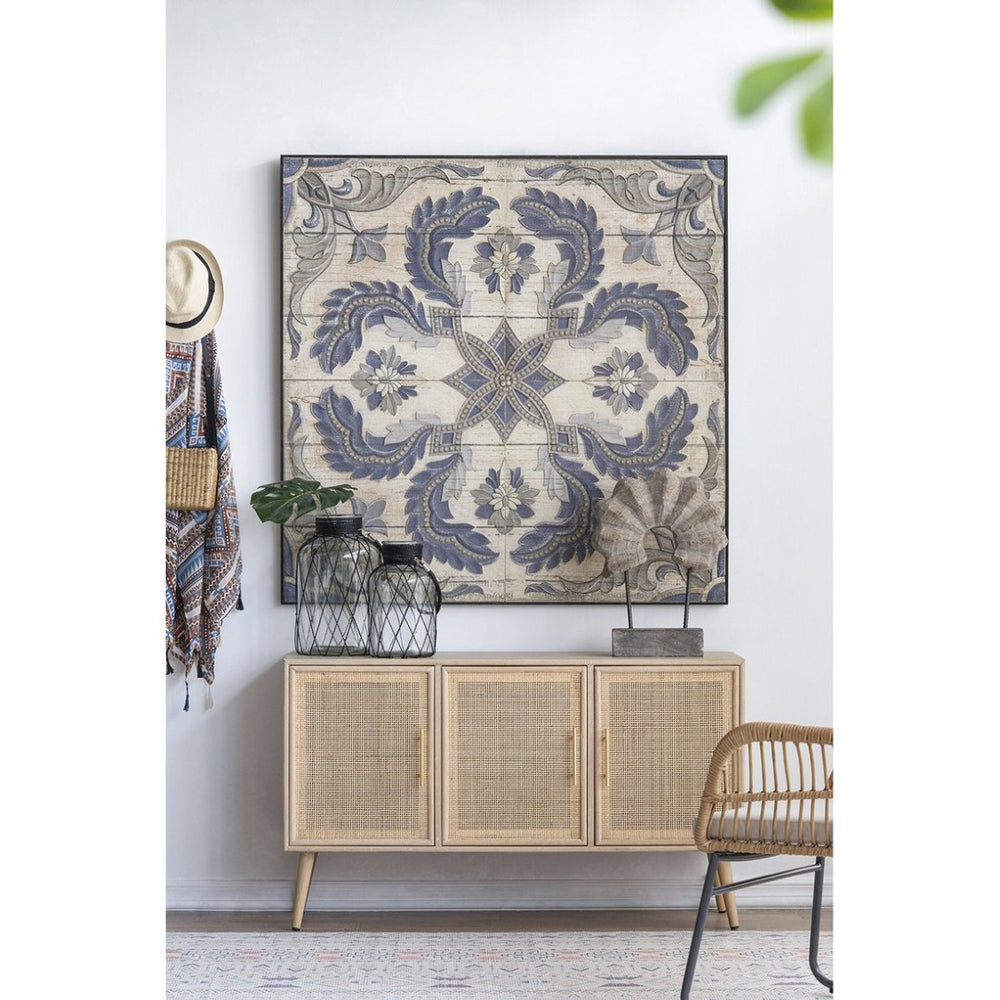 English Elm 48" Oversized Magnolia Botanical Canvas Print Moody Charcoal Gallery Wall Art W2078130262