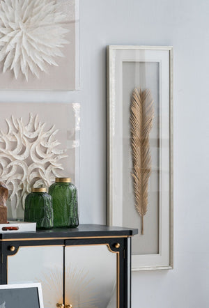English Elm Set of 2 Hand Carved Feather Wing Wood Wall Panels Whitewash Farmhouse Decor W2078130258