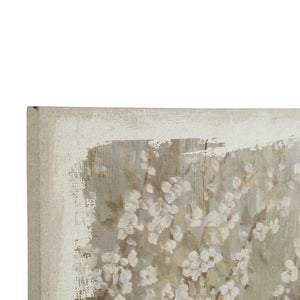 English Elm 48" Oversized Magnolia Botanical Canvas Print Moody Charcoal Gallery Wall Art W2078130278
