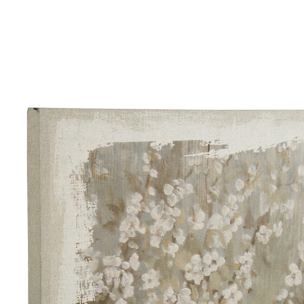 English Elm 48" Oversized Magnolia Botanical Canvas Print Moody Charcoal Gallery Wall Art W2078130278
