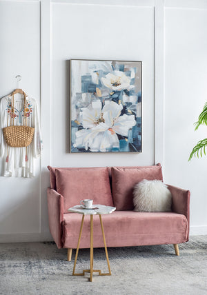 English Elm 32.5" Framed Floral Oil Canvas Hand Painted Large Wall Art for Any Room W2078130295