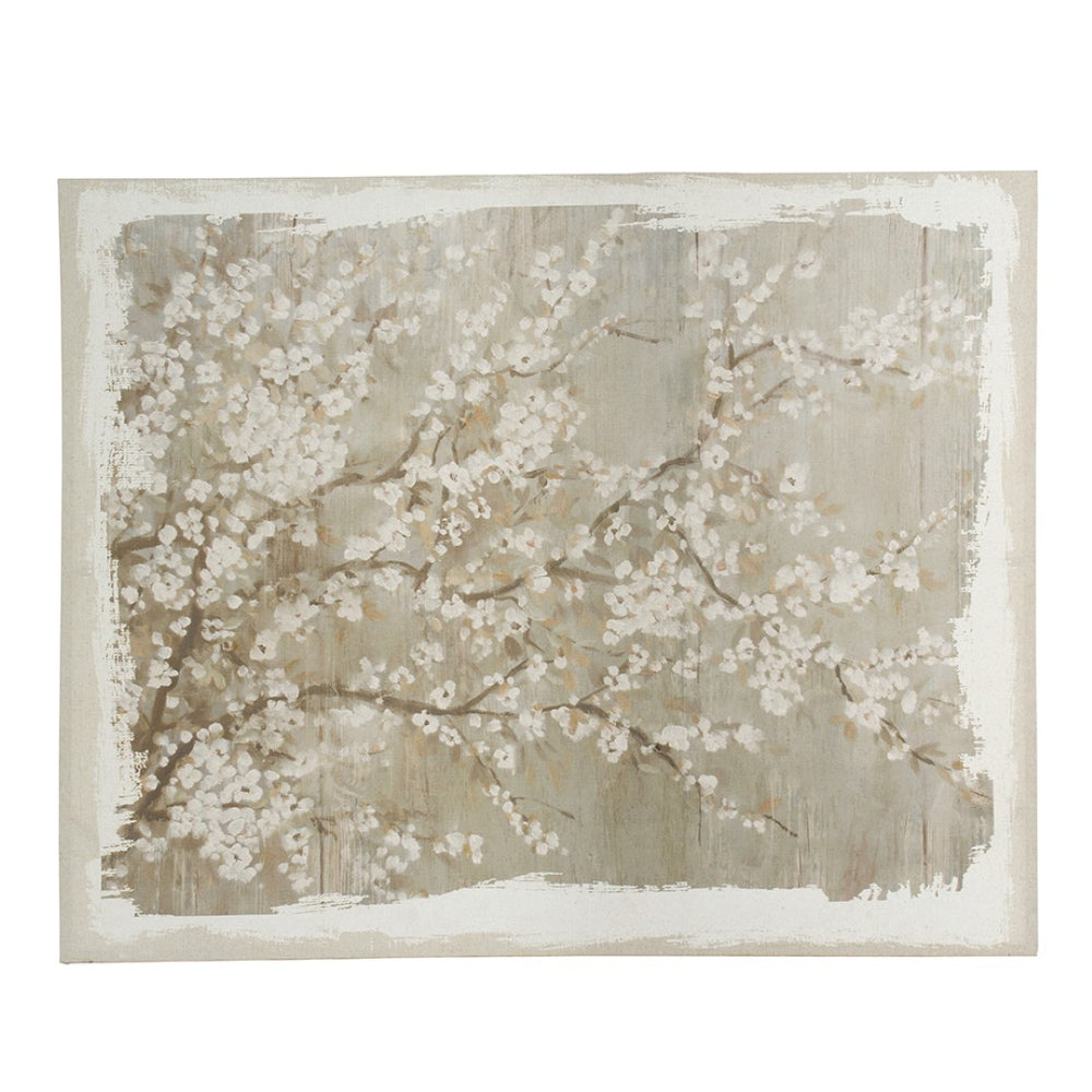 English Elm 48" Oversized Magnolia Botanical Canvas Print Moody Charcoal Gallery Wall Art W2078130278