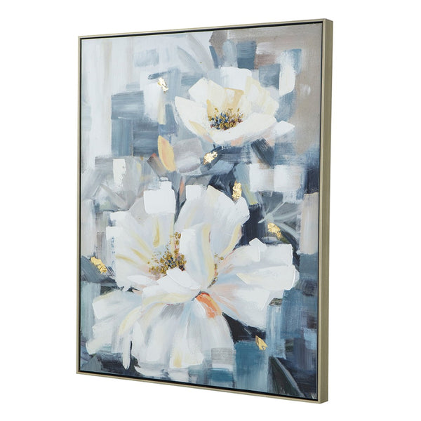 English Elm 32.5" Framed Floral Oil Canvas Hand Painted Large Wall Art for Any Room W2078130295