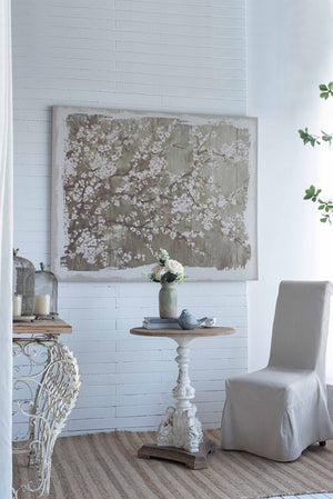 English Elm 48" Oversized Magnolia Botanical Canvas Print Moody Charcoal Gallery Wall Art W2078130278