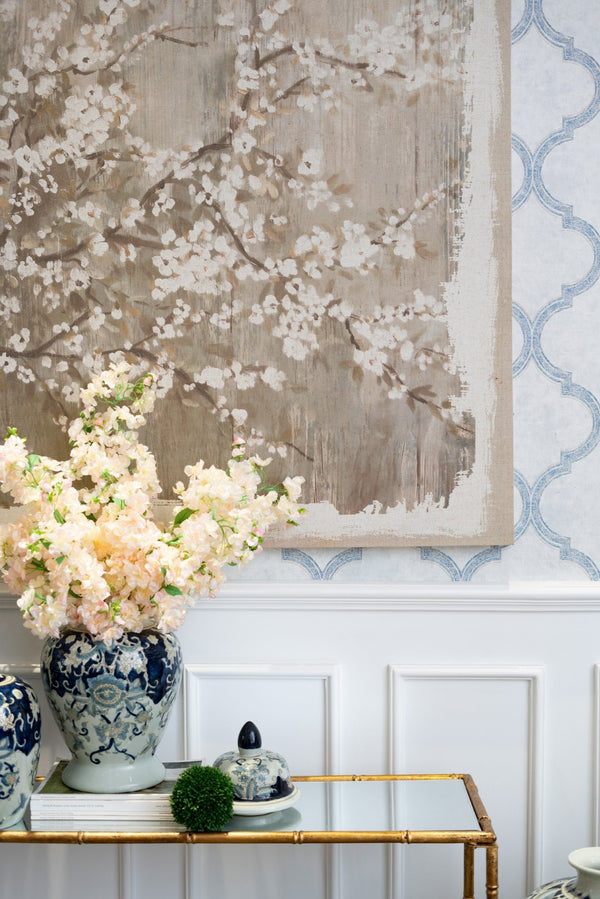 English Elm 48" Oversized Magnolia Botanical Canvas Print Moody Charcoal Gallery Wall Art W2078130278