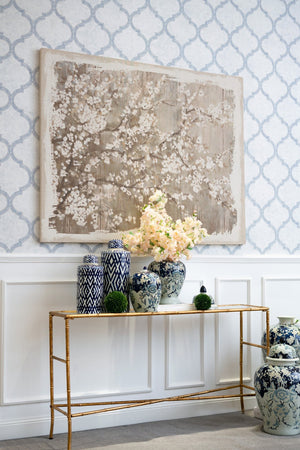 English Elm 48" Oversized Magnolia Botanical Canvas Print Moody Charcoal Gallery Wall Art W2078130278