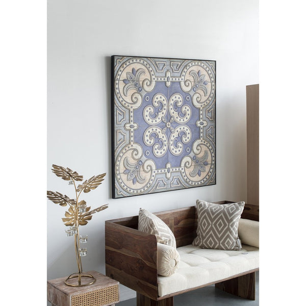 English Elm 48" Oversized Magnolia Botanical Canvas Print Moody Charcoal Gallery Wall Art W2078130323