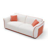 English Elm Beige Couch Upholstered Sofa, Modern Sofa For Living Room, Couch For Small Spaces.