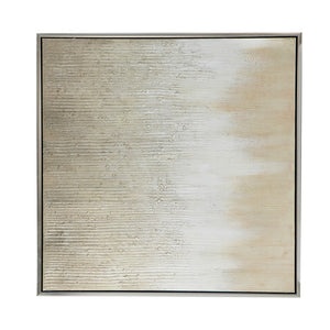 English Elm 39.5" Square Abstract Floral Oil Painting Gold Framed Canvas Wall Art for Living Room W2078130322