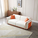 English Elm Beige Couch Upholstered Sofa, Modern Sofa For Living Room, Couch For Small Spaces.