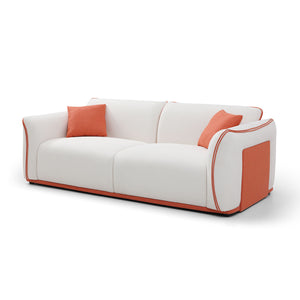 English Elm Beige Couch Upholstered Sofa, Modern Sofa For Living Room, Couch For Small Spaces.