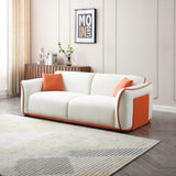 English Elm Beige Couch Upholstered Sofa, Modern Sofa For Living Room, Couch For Small Spaces.