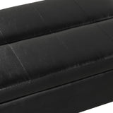 English Elm Twin Size Folding Ottoman Sleeper Bed With Mattress Convertible Guest Bed Black