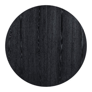 English Elm Trexm Retro Farmhouse Extendable Round Dining Set Oak Veneer Table with 4 Chairs ST000147AAB