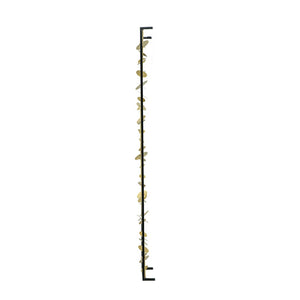 English Elm Set of 3 Iron Sculptural Wall Panels Gold Disc Cascade Art for Modern Living Spaces W2078130317