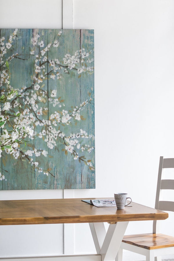 English Elm 18.5" Cherry Blossom Four Panel Canvas Wall Art Set for Living Room or Bedroom W2078130318