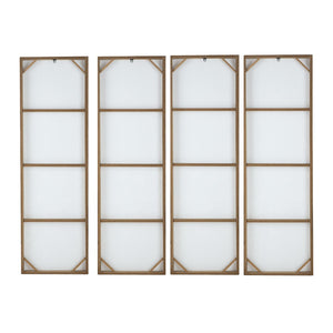English Elm 18.5" Cherry Blossom Four Panel Canvas Wall Art Set for Living Room or Bedroom W2078130318