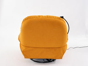 English Elm Power Recliner 270° Swivel Glider with Bluetooth Speakers, USB Charging, Phone Holder, Cup Storage Orange W1752128132