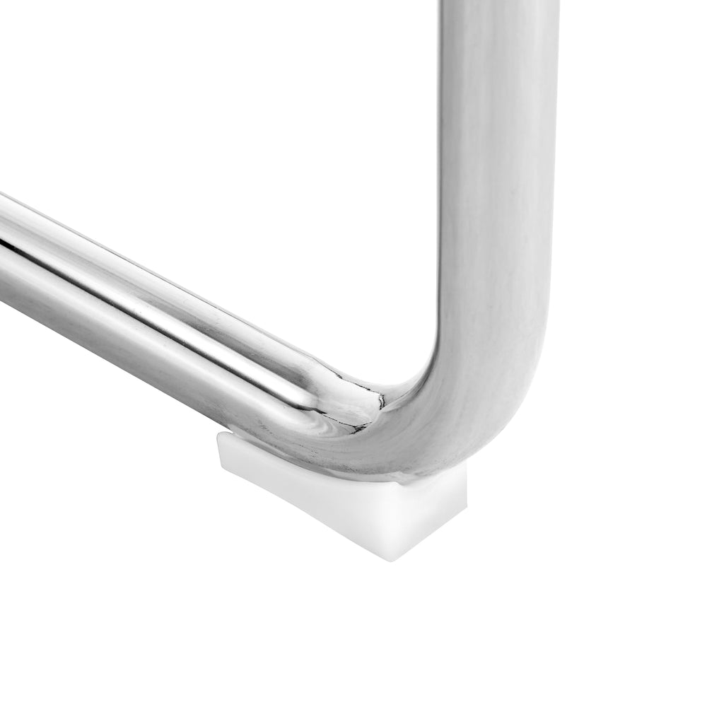 English Elm Equipped modern faux leather dining chairs with metal legs, high-density foam comfort for versatile rooms Light Gray W1151102507