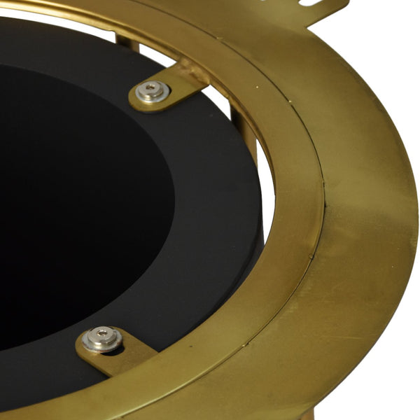 English Elm 53.15"Modern Round Dining Table With Sintered Stone Top & Iron Base - Seats 6 With Rotating Turntable W1535S00334