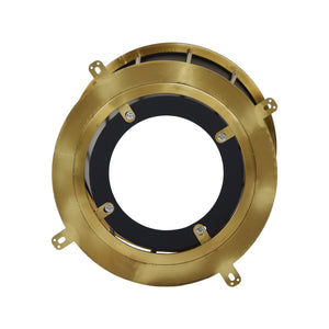 English Elm 53.15"Modern Round Dining Table With Sintered Stone Top & Iron Base - Seats 6 With Rotating Turntable W1535S00334