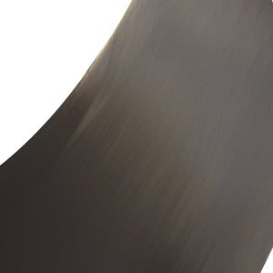 English Elm 63" Modern Crescent Sintered Stone Dining Table with Moon-Shaped Steel Legs, Seats 6-8 Comfortably White W1535S00268