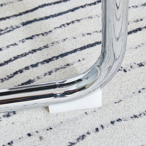 English Elm Equipped modern faux leather dining chairs with metal legs, high-density foam comfort for versatile rooms Light Gray W1151102507