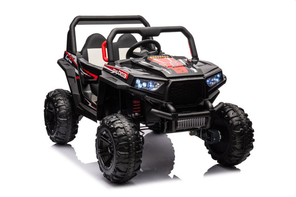 English Elm 12v7a*2 Kids Four Wheel Drive Ride on Car with Leather Seat and 2.4g Remote W1620113611