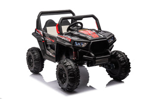 English Elm 12v7a*2 Kids Four Wheel Drive Ride on Car with Leather Seat and 2.4g Remote W1620113611