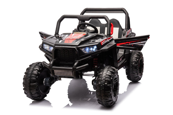 English Elm 12v7a*2 Kids Four Wheel Drive Ride on Car with Leather Seat and 2.4g Remote W1620113611