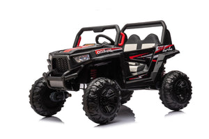 English Elm 12v7a*2 Kids Four Wheel Drive Ride on Car with Leather Seat and 2.4g Remote W1620113611