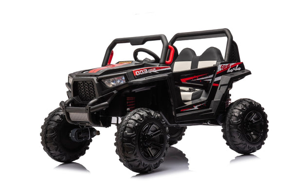 English Elm 12v7a*2 Kids Four Wheel Drive Ride on Car with Leather Seat and 2.4g Remote W1620113611