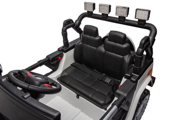 English Elm 12v7a Kids Ride on Off Road Car with Leather Seat Remote Control and Open Doors W1620122090