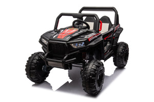 English Elm 12v7a*2 Kids Four Wheel Drive Ride on Car with Leather Seat and 2.4g Remote W1620113611
