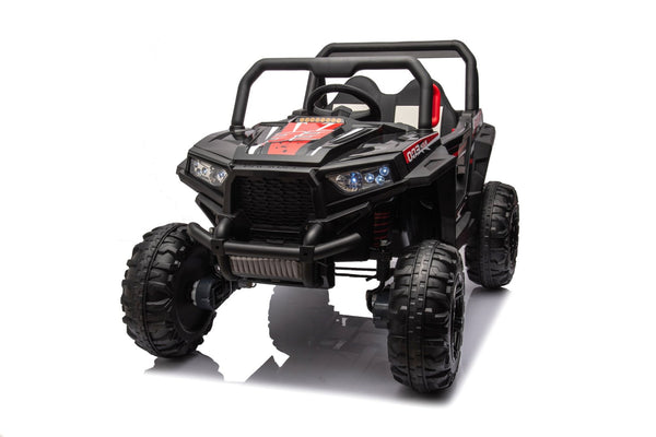 English Elm 12v7a*2 Kids Four Wheel Drive Ride on Car with Leather Seat and 2.4g Remote W1620113611