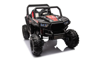 English Elm 12v7a*2 Kids Four Wheel Drive Ride on Car with Leather Seat and 2.4g Remote W1620113611