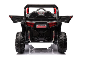 English Elm 12v7a*2 Kids Four Wheel Drive Ride on Car with Leather Seat and 2.4g Remote W1620113611