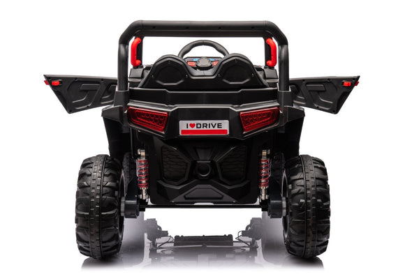 English Elm 12v7a*2 Kids Four Wheel Drive Ride on Car with Leather Seat and 2.4g Remote W1620113611