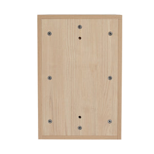English Elm 60 Inch Soft Close Doors Bathroom Vanity Set With Ceramic Sink, Storage Shelves & Modern Design W999S00138