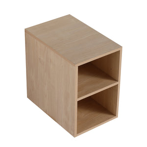 English Elm 12 Compact Wall Storage Shelf Unit with Adjustable Two-Tier Design, Eco Plywood, Water-Resistant Finish W999125014