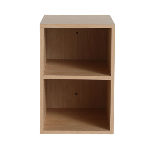 English Elm 12 Compact Wall Storage Shelf Unit with Adjustable Two-Tier Design, Eco Plywood, Water-Resistant Finish W999125014