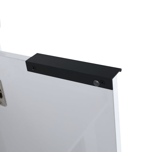 English Elm 48 Inch Soft Close Bathroom Vanity With Sink, Smart Storage & Modern Design For Small Spaces W999S00112